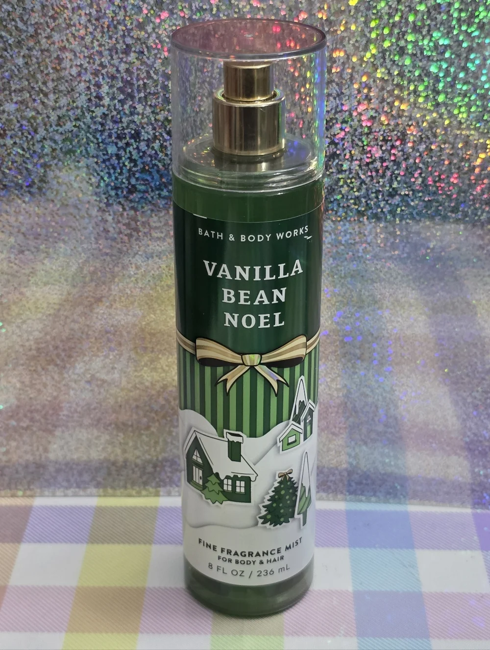 Bath & Body Works Vanilla Bean Noel Fine Fragrance Body Mist 8oz NEW RARE